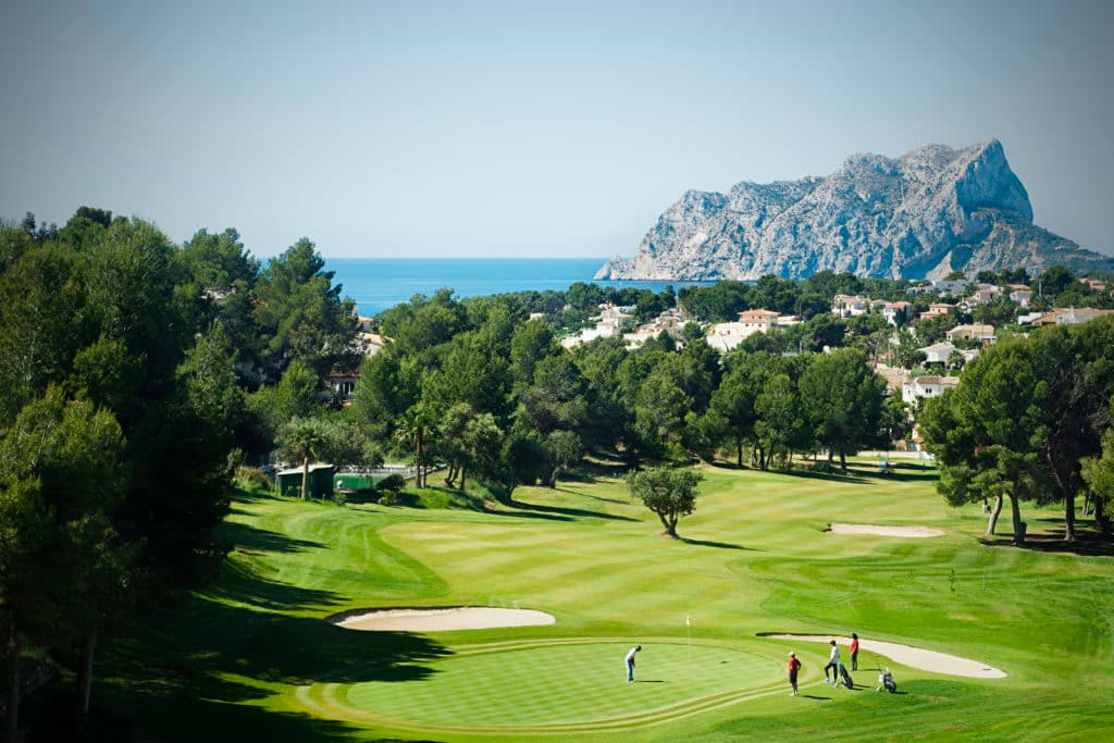 Golf Course in Ifach overlooking the penon of Ifach