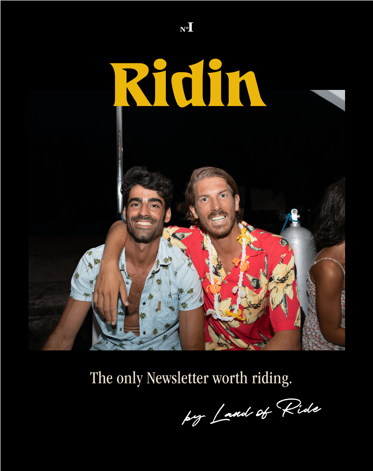 Jorge Abian and a friend in the Maldives