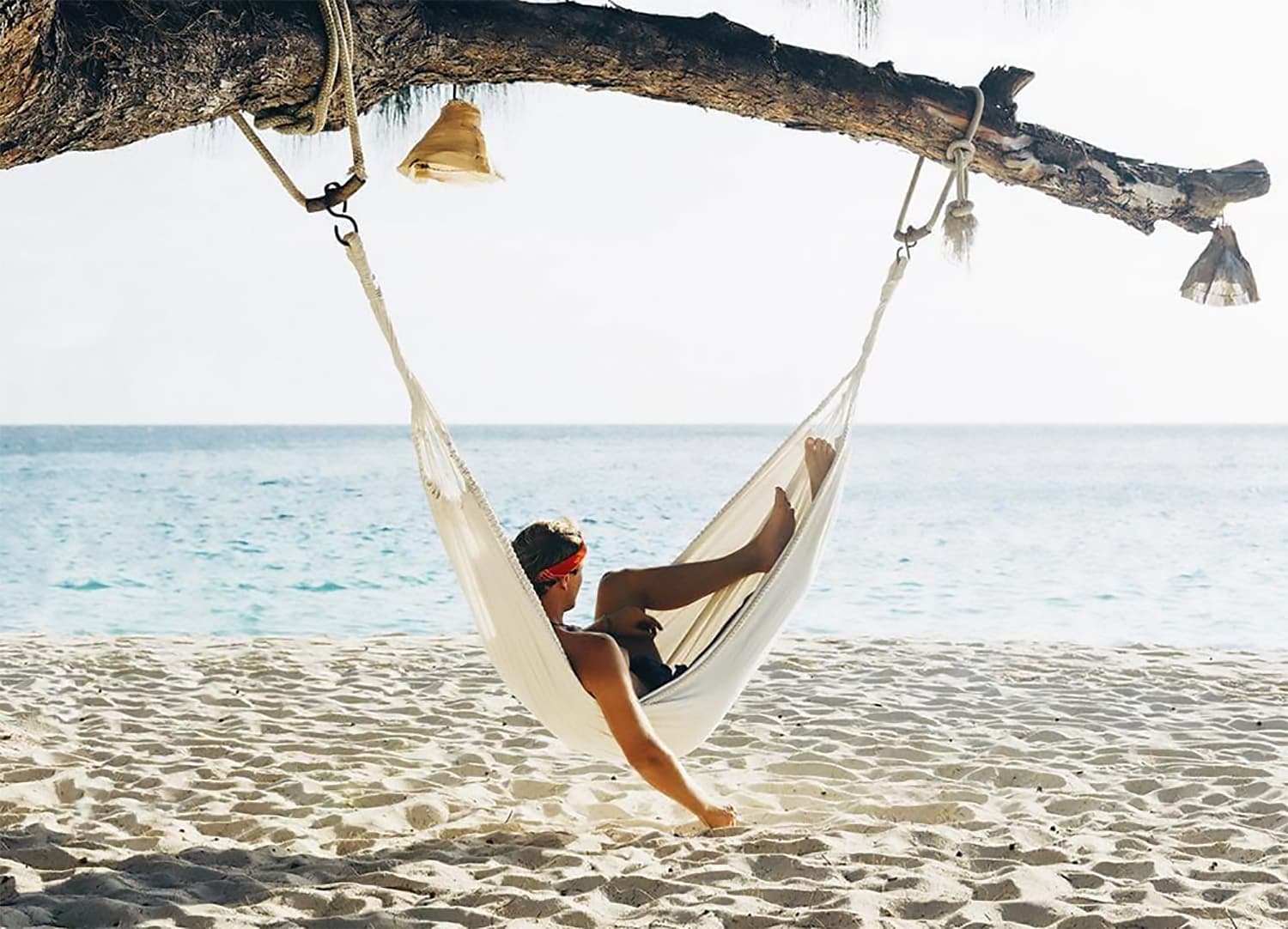 Chilling in the sun on the island