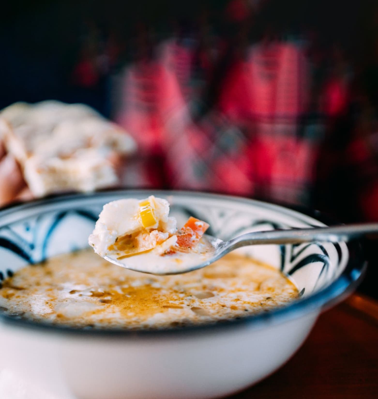A home-made soup