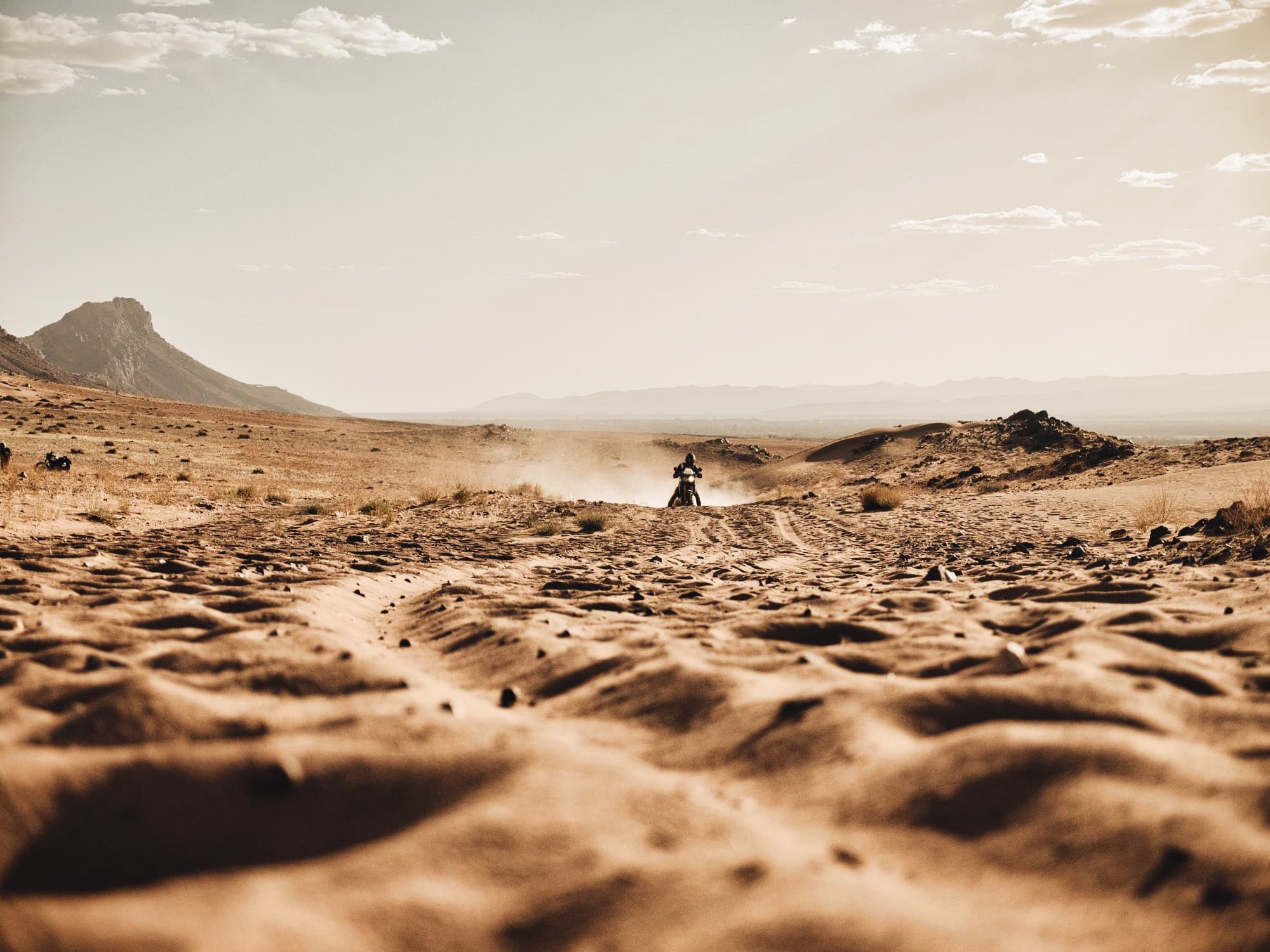 Motorcycling Dunes