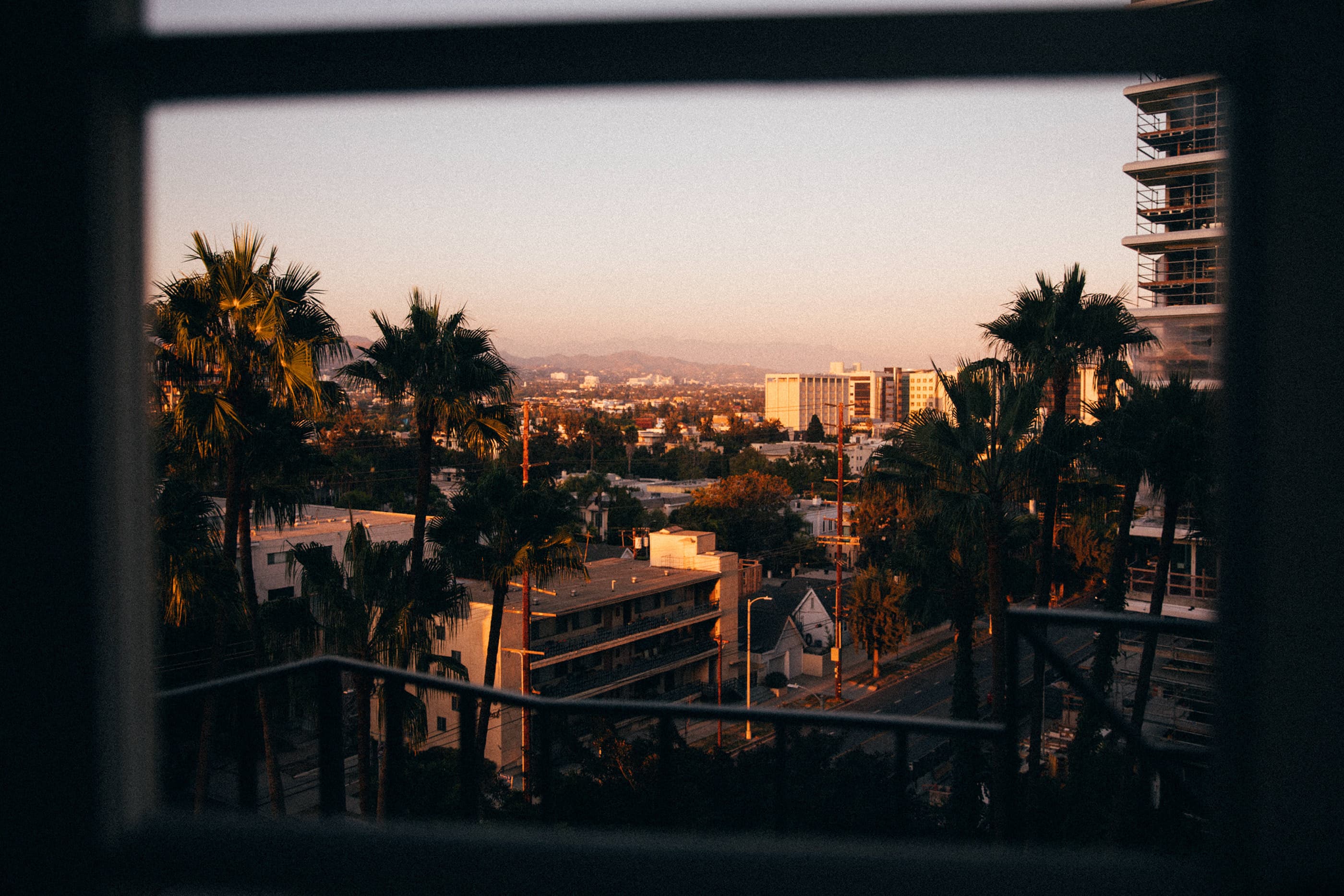 Balcony sunset