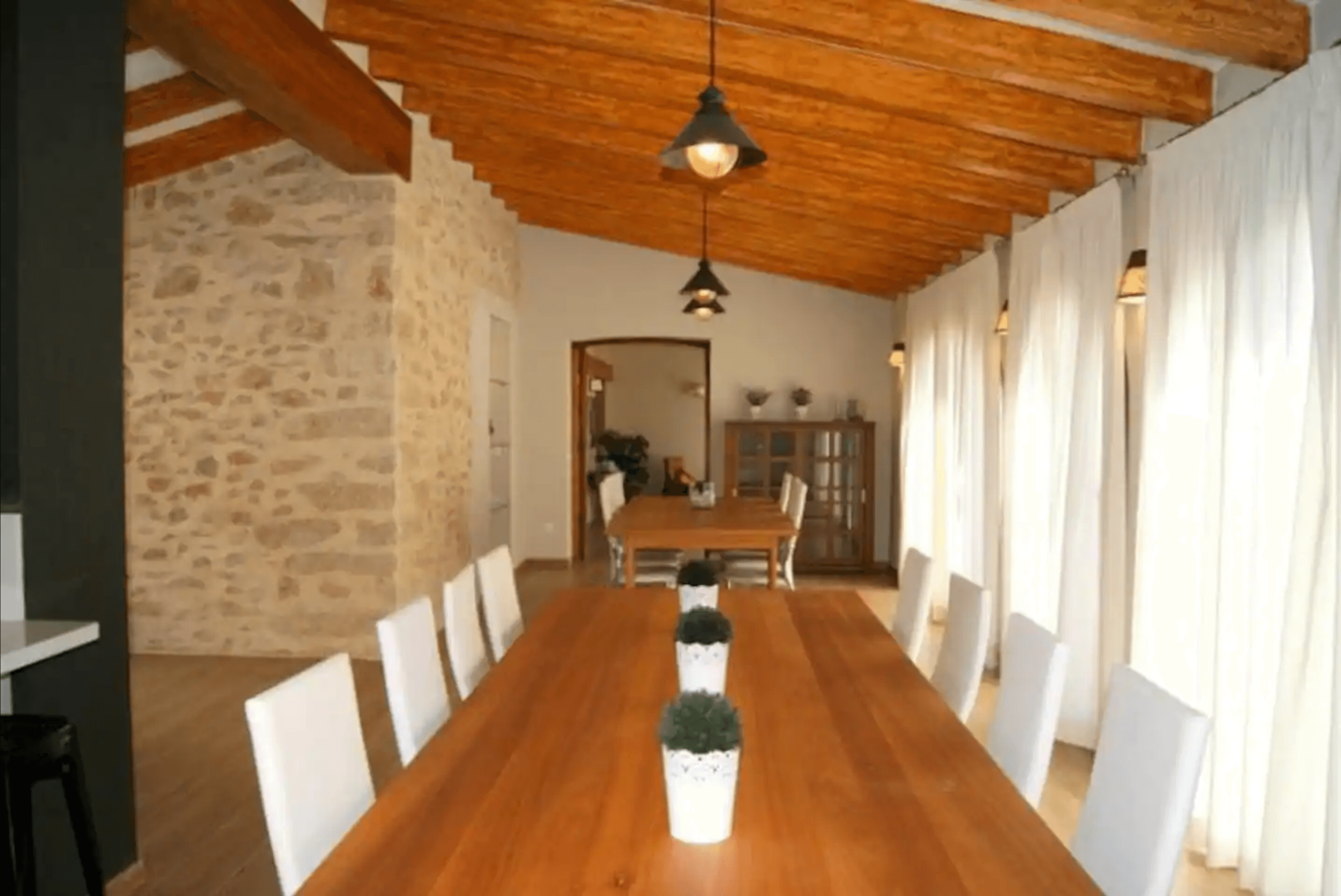 Kitchen Table in Spanish Style Living room