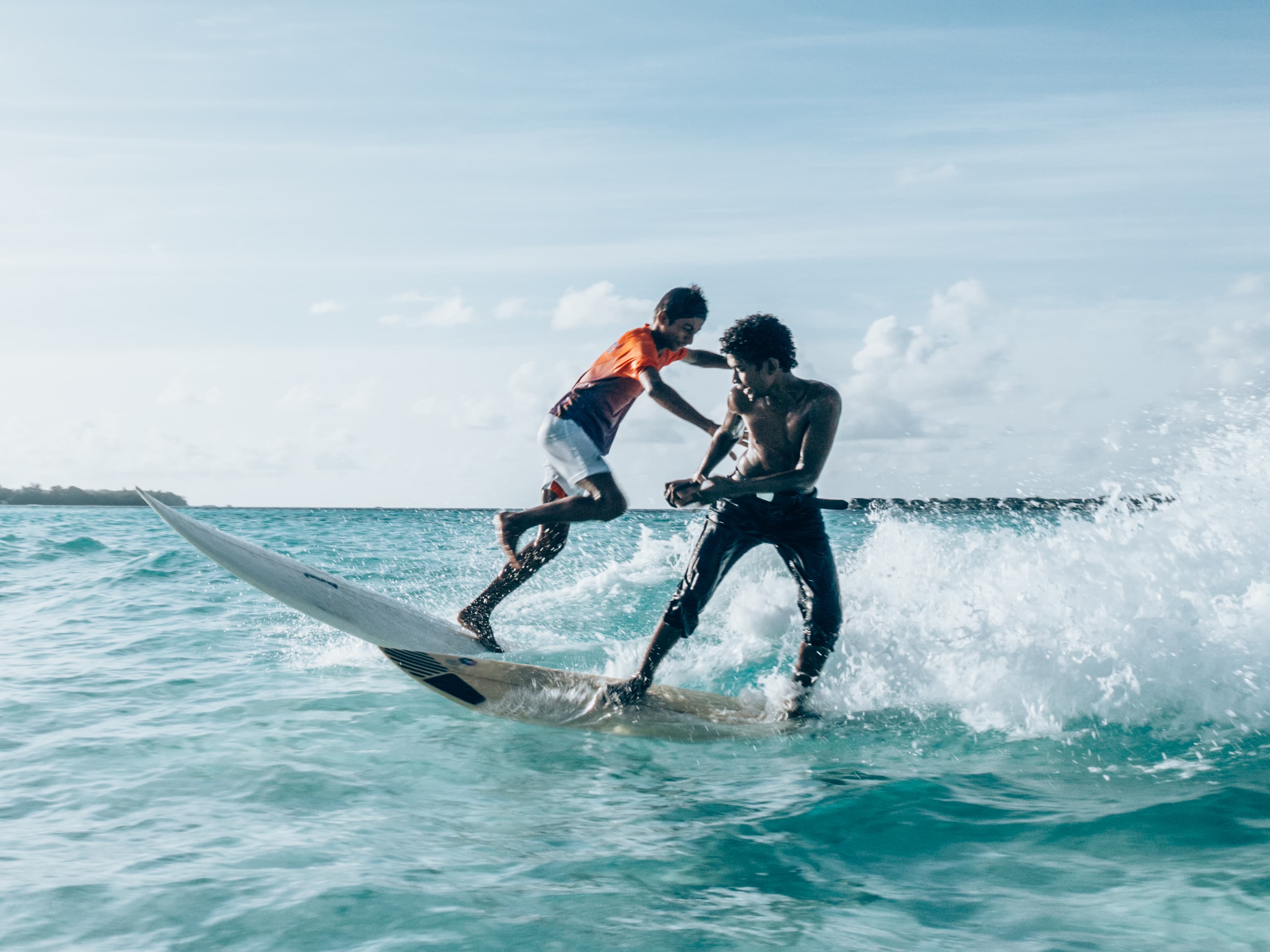 Getting in the wave