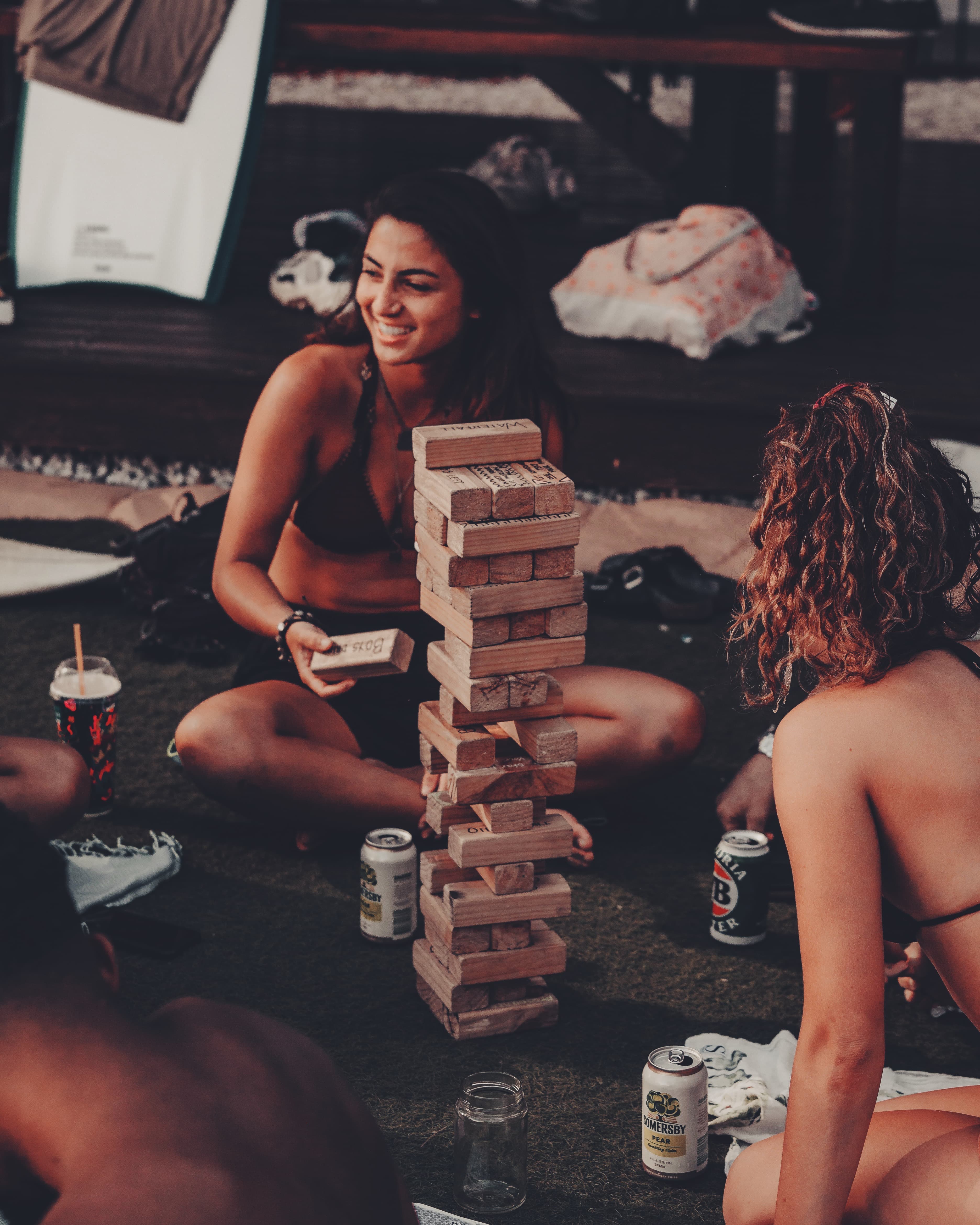 Girl playing games