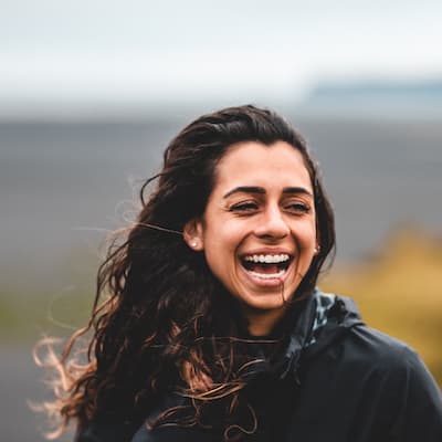 Roxy smiling