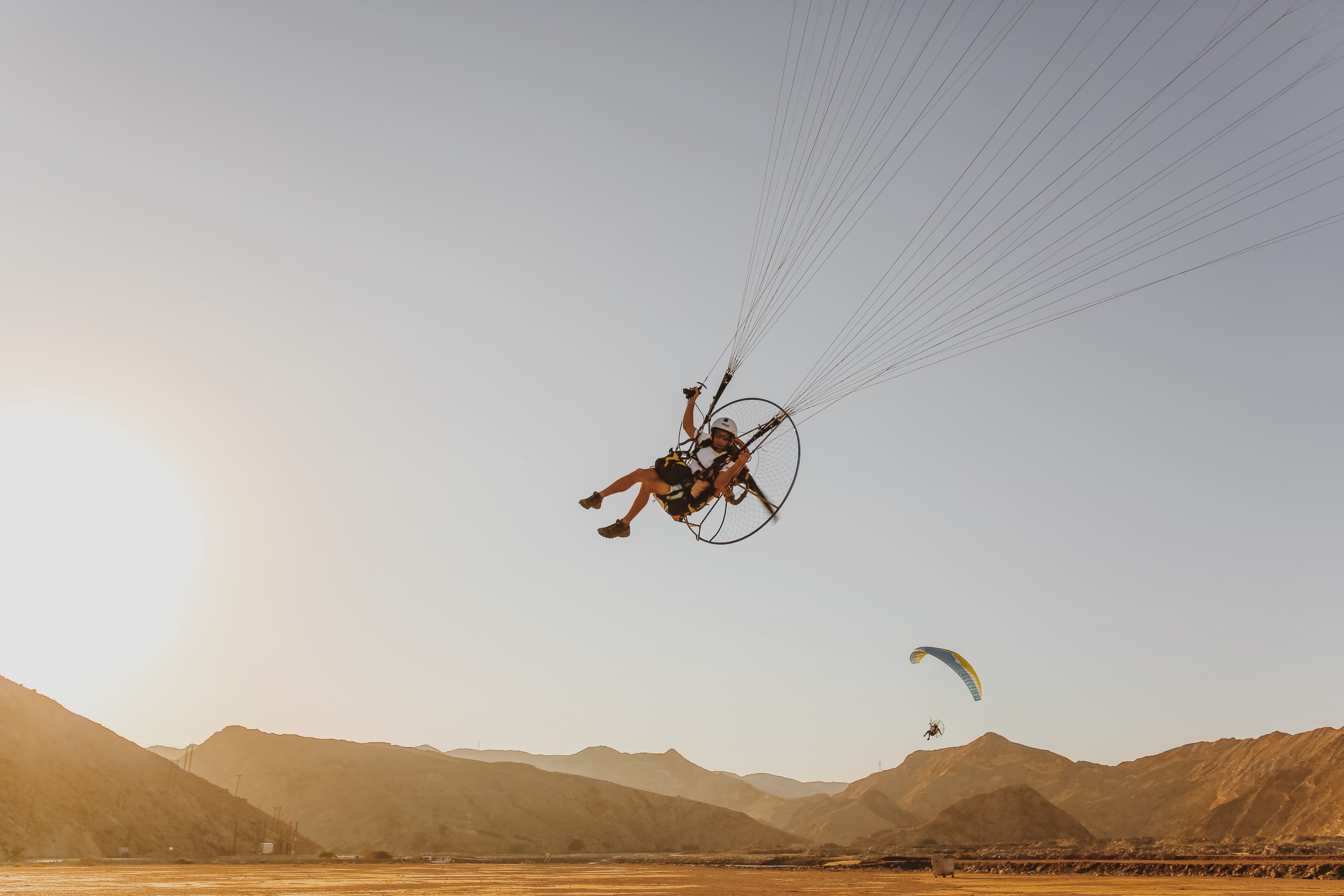 Flying with a Paramotor