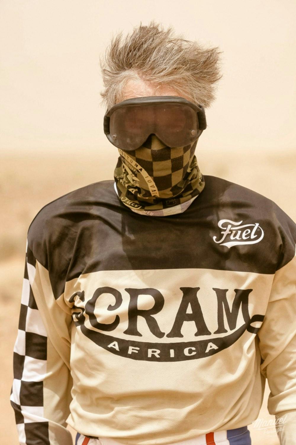 Photo of a rider of the Scram Africa