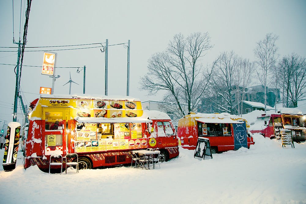 Food truck in Niseko