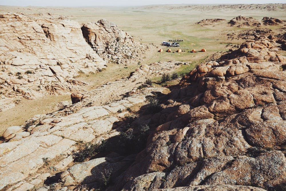 Rocky Road to Camp in Mongolia 