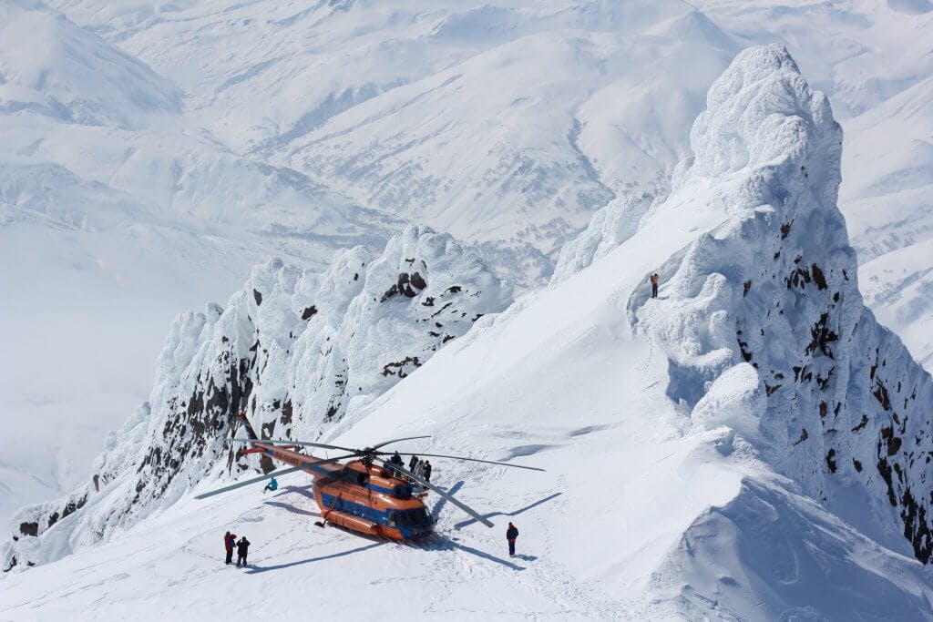 Heli-skiing Kamchatka 