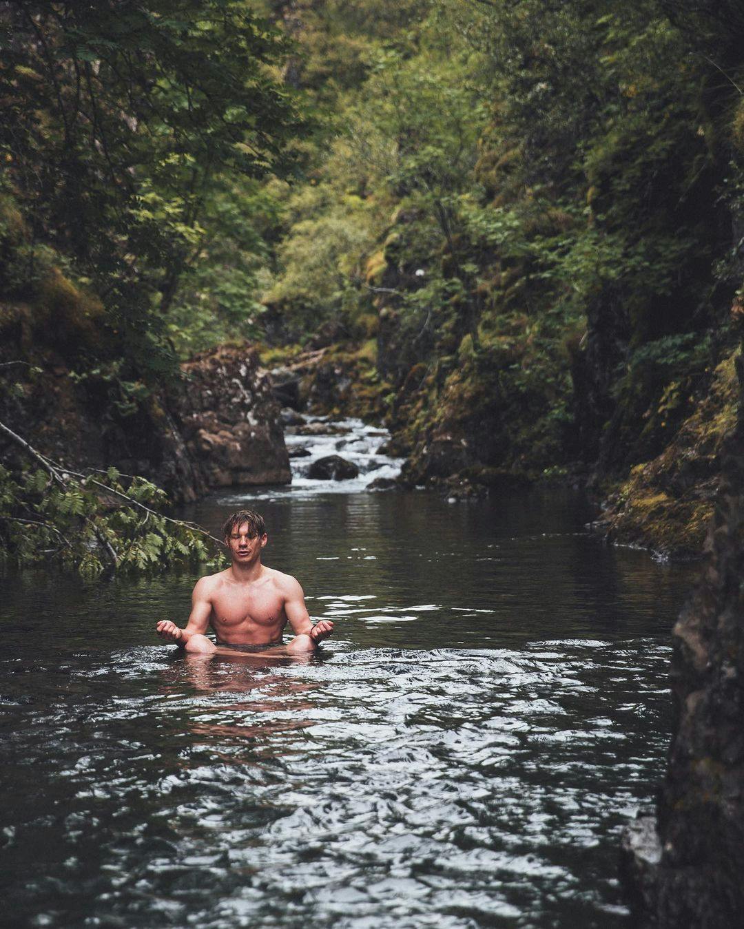 Wild swimming in Iceland