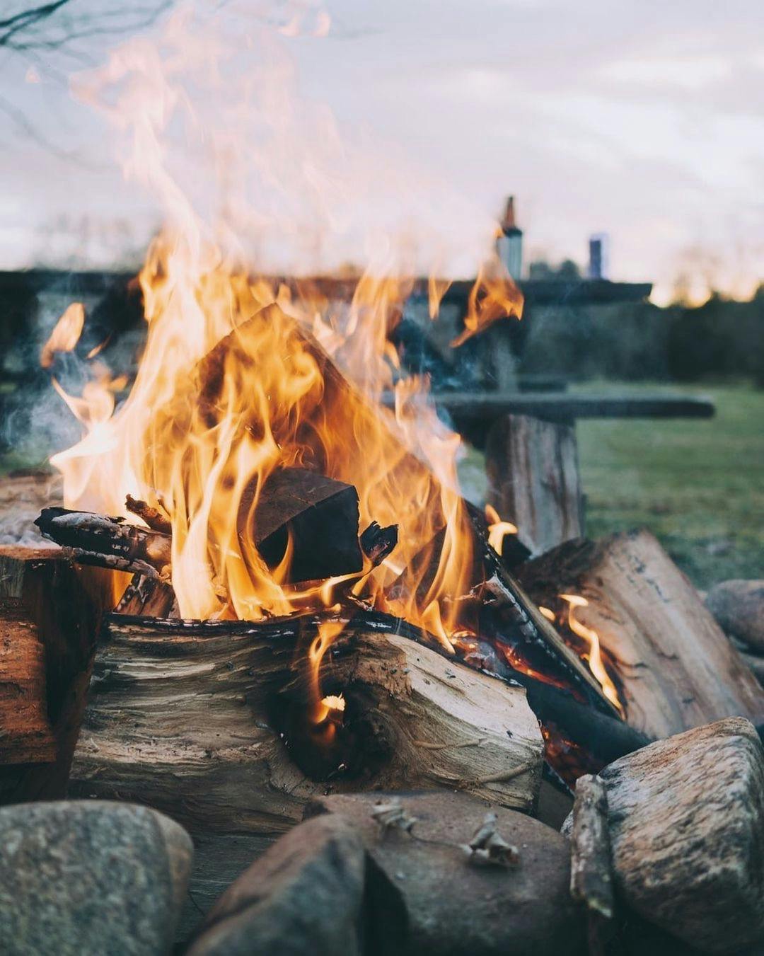 Bonfire in Iceland