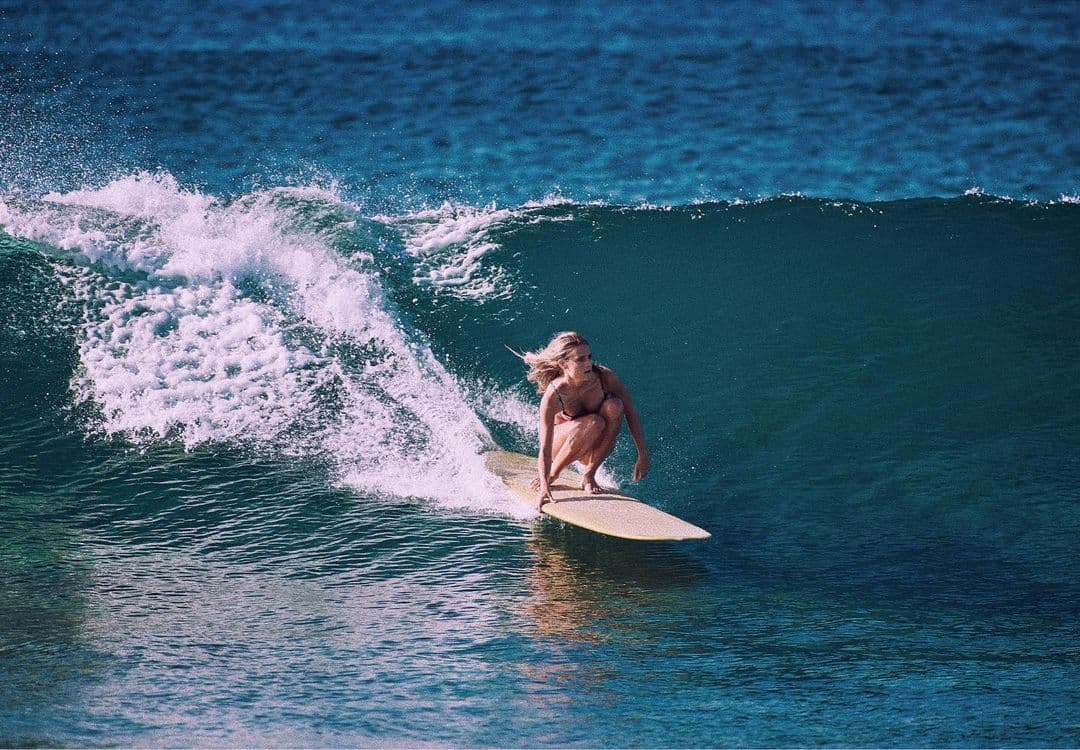 Surf Girl in Maldives