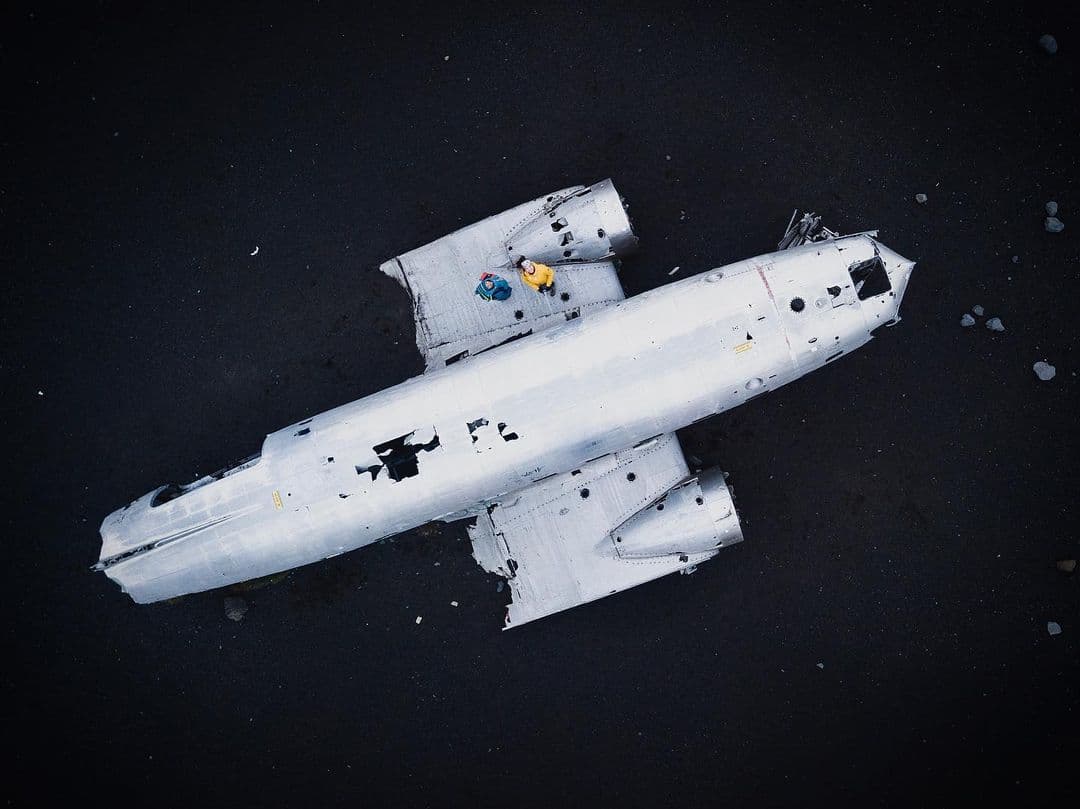 Plane wreck Iceland