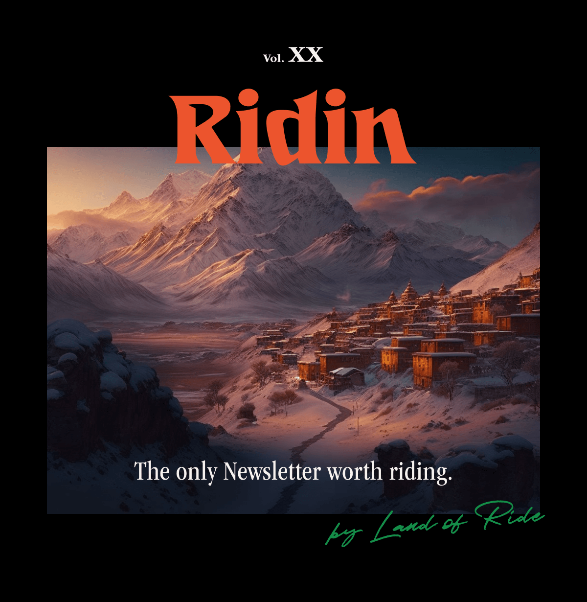 Ridin magazine vol XX - The only Newsletter worth riding. 