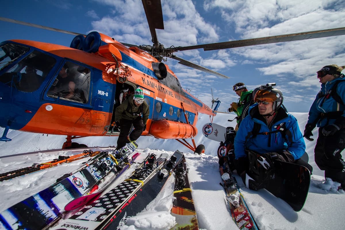 Heli-skiing Kamchatka