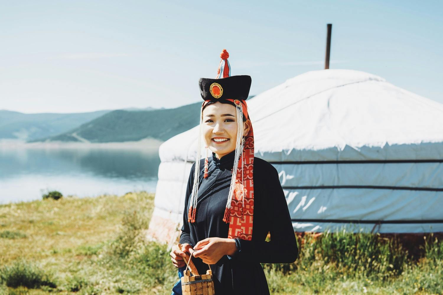 Nomadic Girl in Yurt