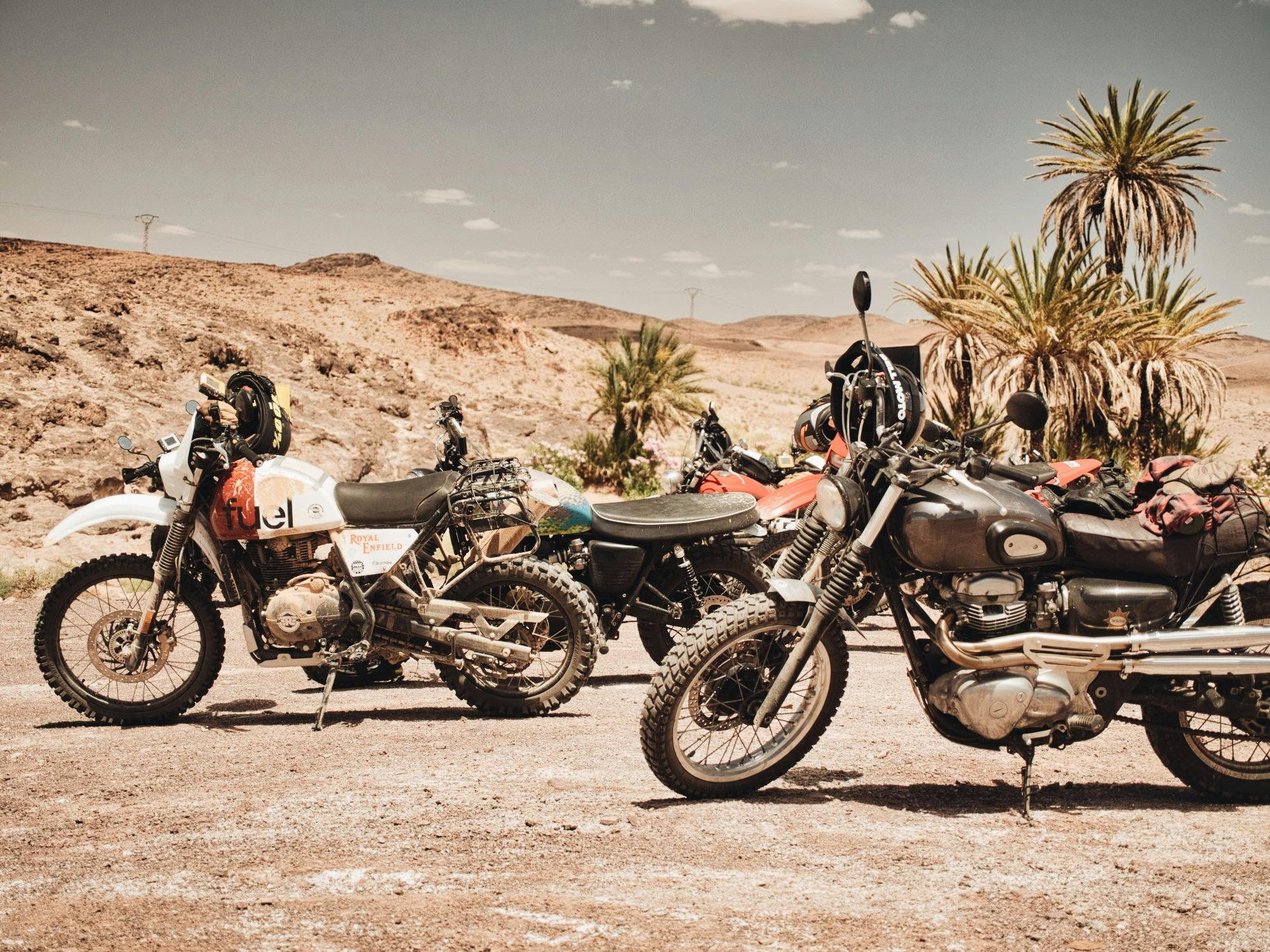 Motorbikes on the Desert