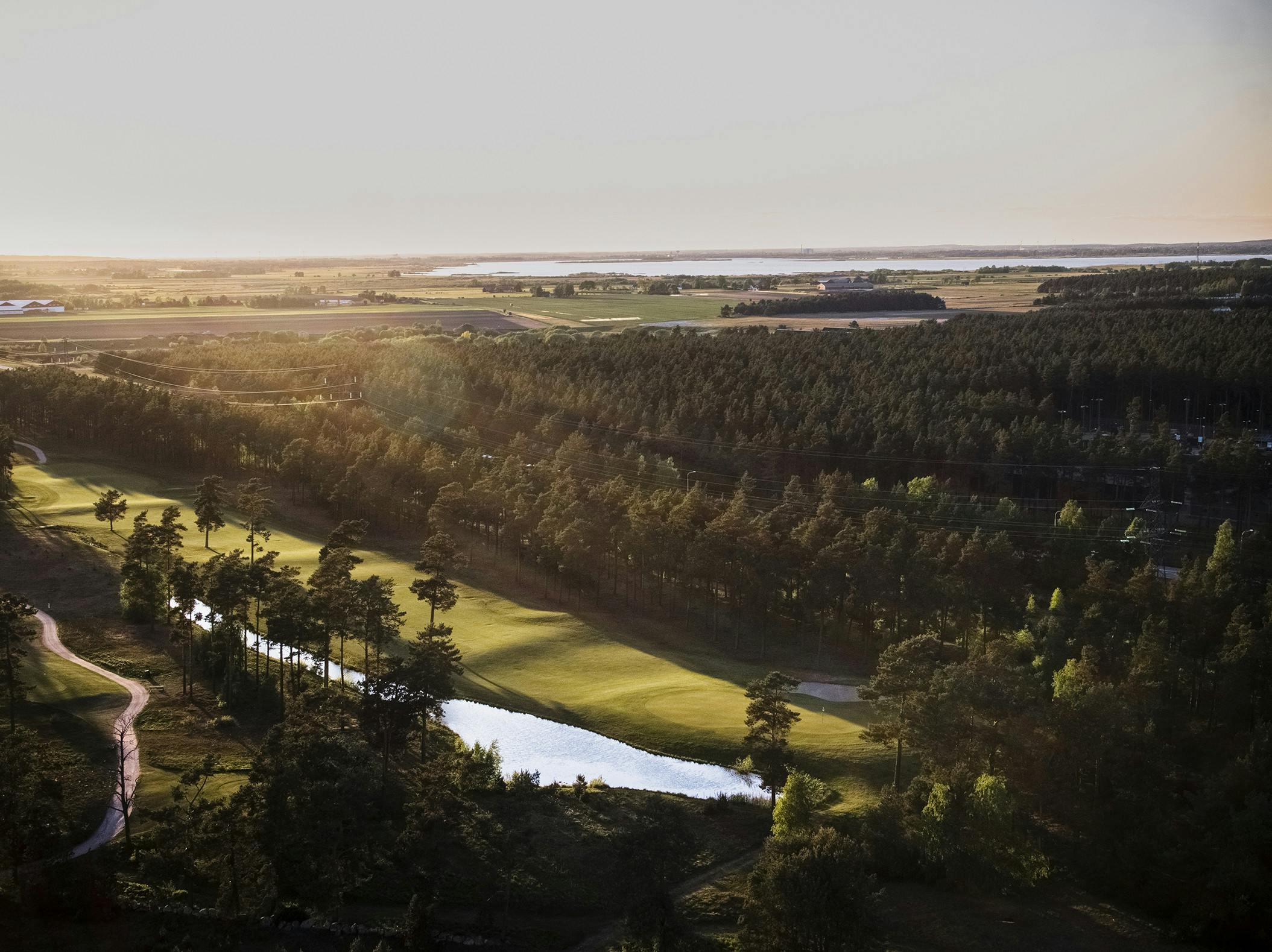 Åhus Golf Course at sunset