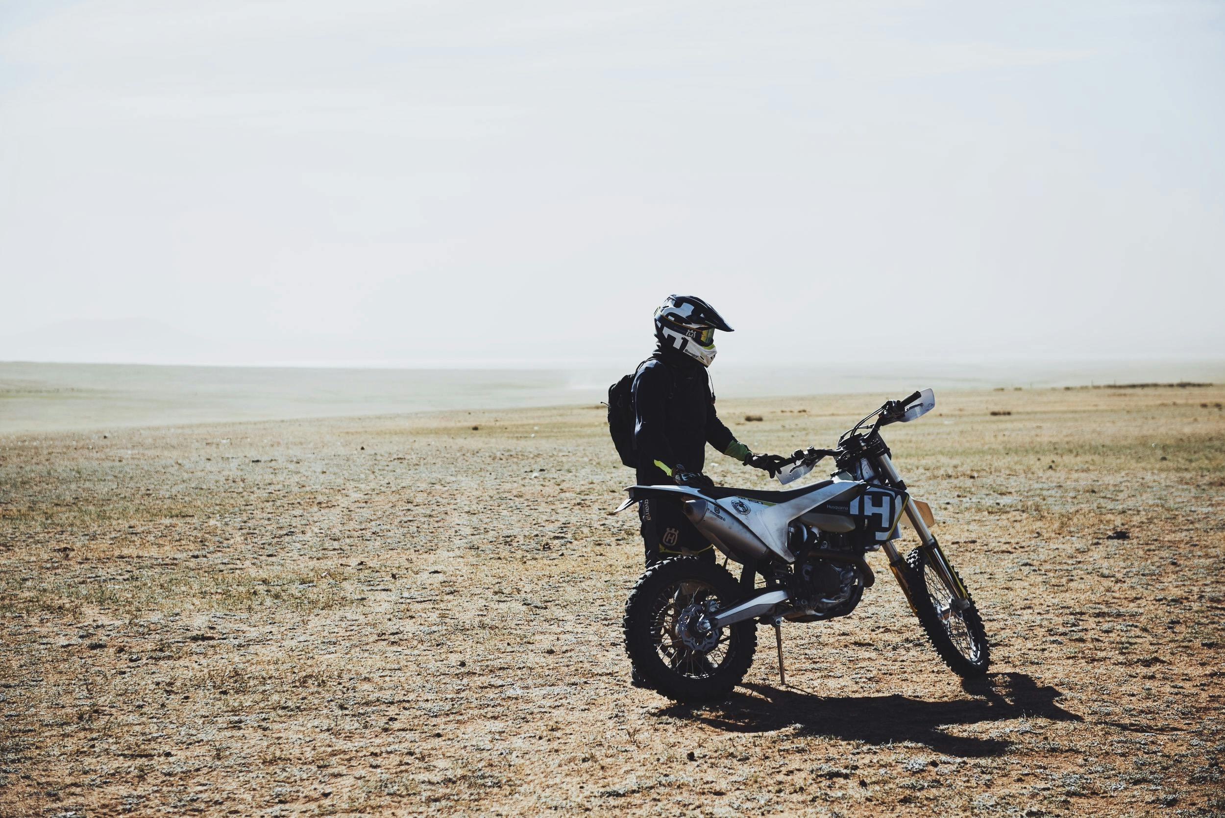Husqvarna Enduro bike in Mongolia 