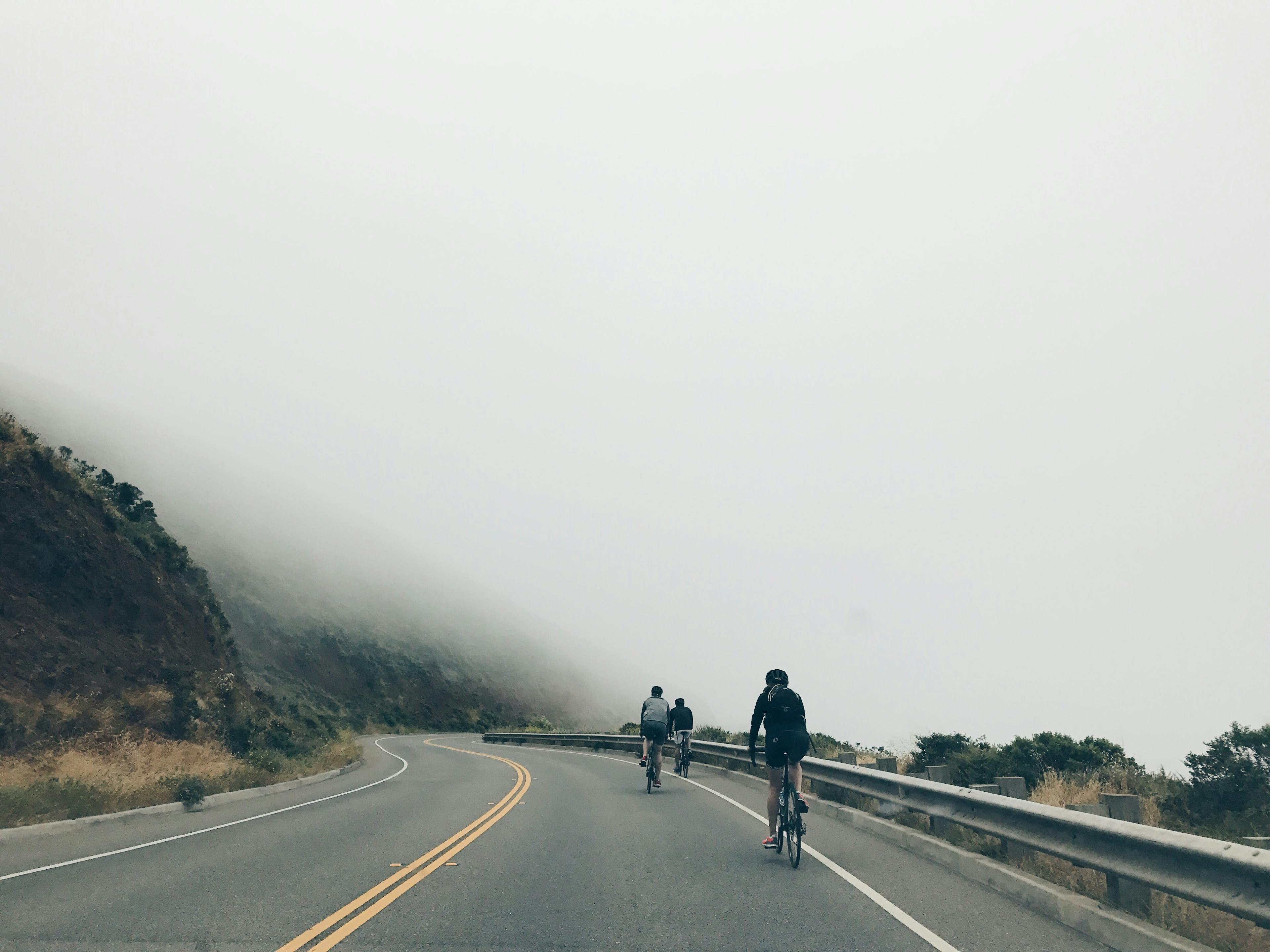 Bike in the fog
